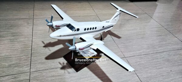 Model of Beechcraft Super King Air B200 with detailed craftsmanship.